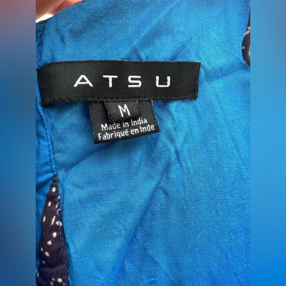 Anthropologie Atsu Flounced Paisley Midi Dress Size Medium - Picture 8 of 12